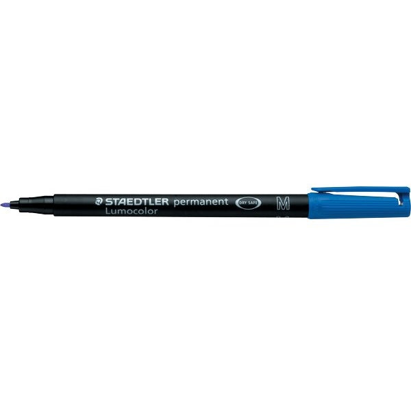 Marcatore permanente Staedtler Lumocolor blu punta M 1 mm 1 pezzo