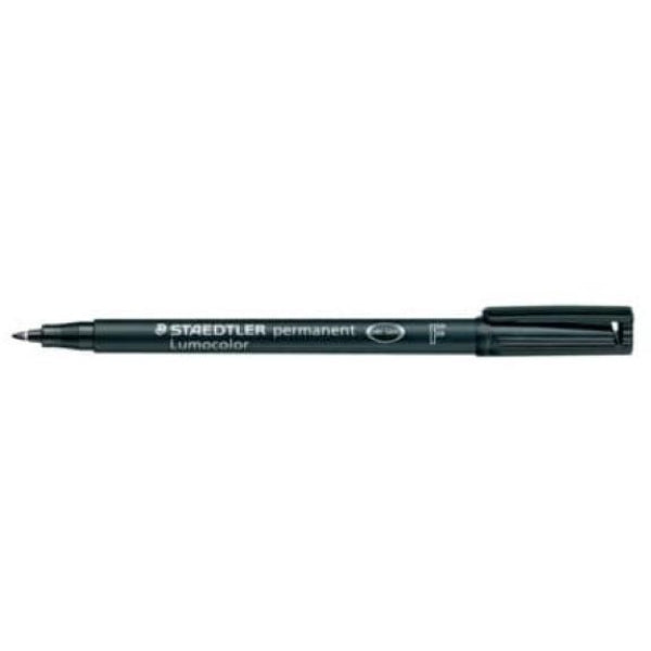 Marcatore permanente Staedtler Lumocolor nero punta F 0,6 mm 1 pezzo