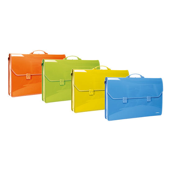 VALIGETTA PORTA DOCUMENTI DISEGNI NIKOFFICE  39X59X7 CON SOFFIETTO LATERALE E TRACOLLA