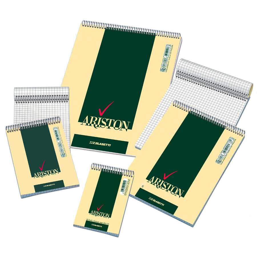 Blocco spiralato A5 5mm  Blasetti ARISTON con copertina goffrata