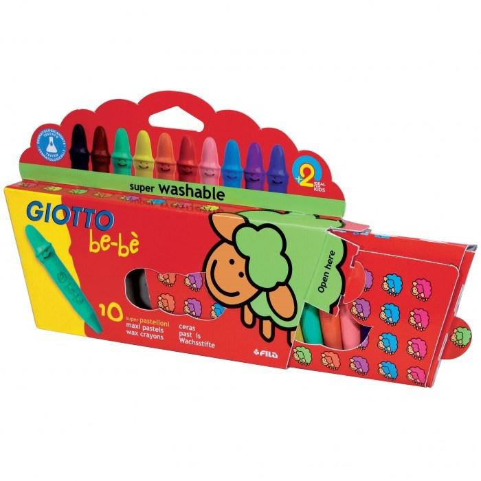 Giotto bebe' super pastelloni a cera conf. da 10 pezzi