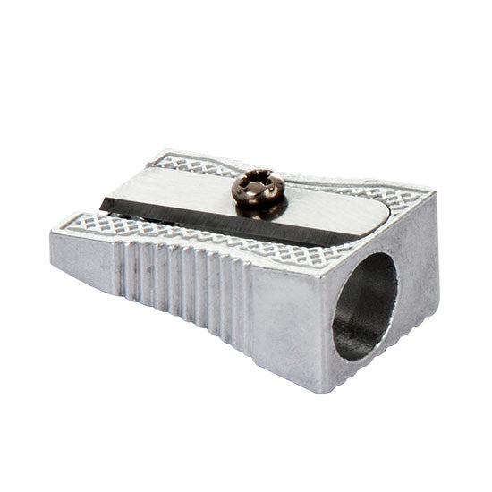 Temperamatite in metallo senza serbatoio NikOffice grigio - 1 foro