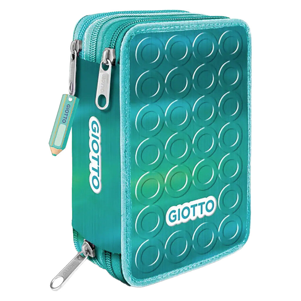 ASTUCCIO 3 ZIP GIOTTO SHINY (18 TURBOCOLOR + 18 STILNOVO + 10 ACCESSORI GIOTTO)
