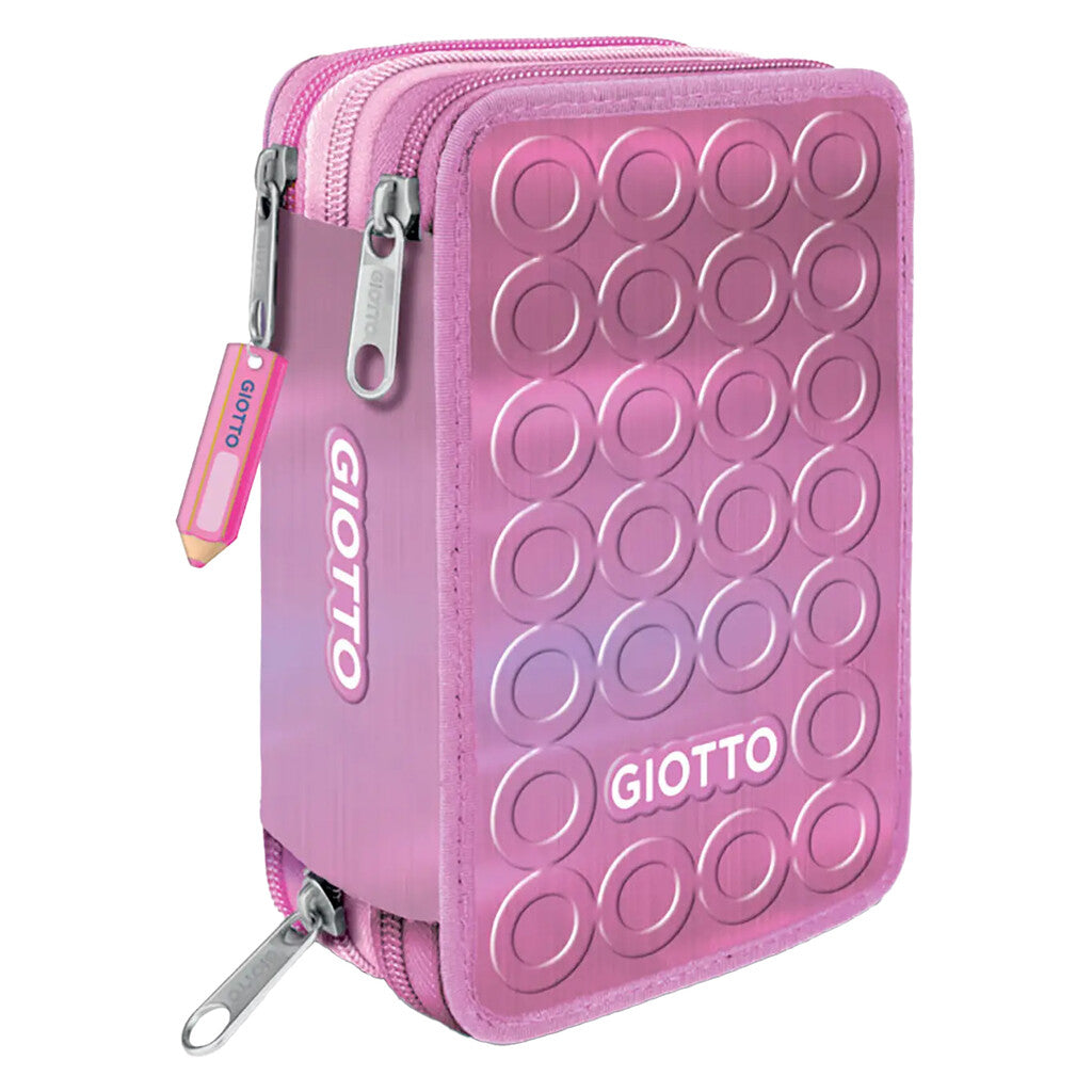 ASTUCCIO 3 ZIP GIOTTO SHINY (18 TURBOCOLOR + 18 STILNOVO + 10 ACCESSORI GIOTTO)