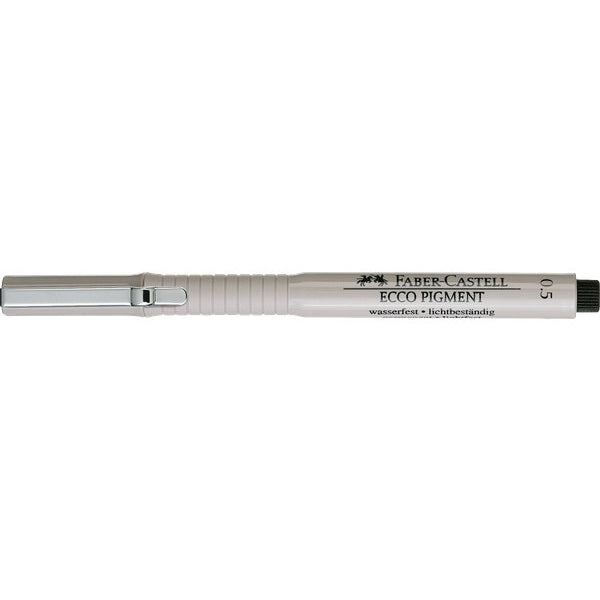 Fineliner Faber Castell Ecco Pigment punta 0.5 nero - 1 pezzo