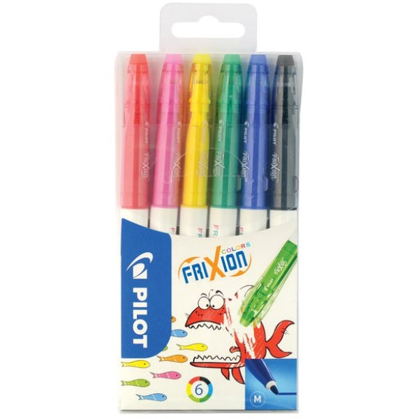 Pennarelli cancellabili Pilot Frixion Colors colori assortiti - 0,63 mm - età 3+ (conf. 6)