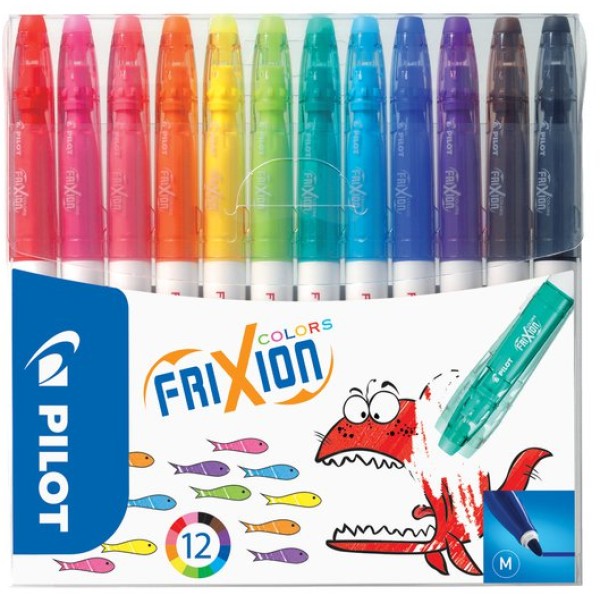 Pennarelli cancellabili Pilot Frixion Colors colori assortiti - 0,63 mm - età 3+ (conf. 12)