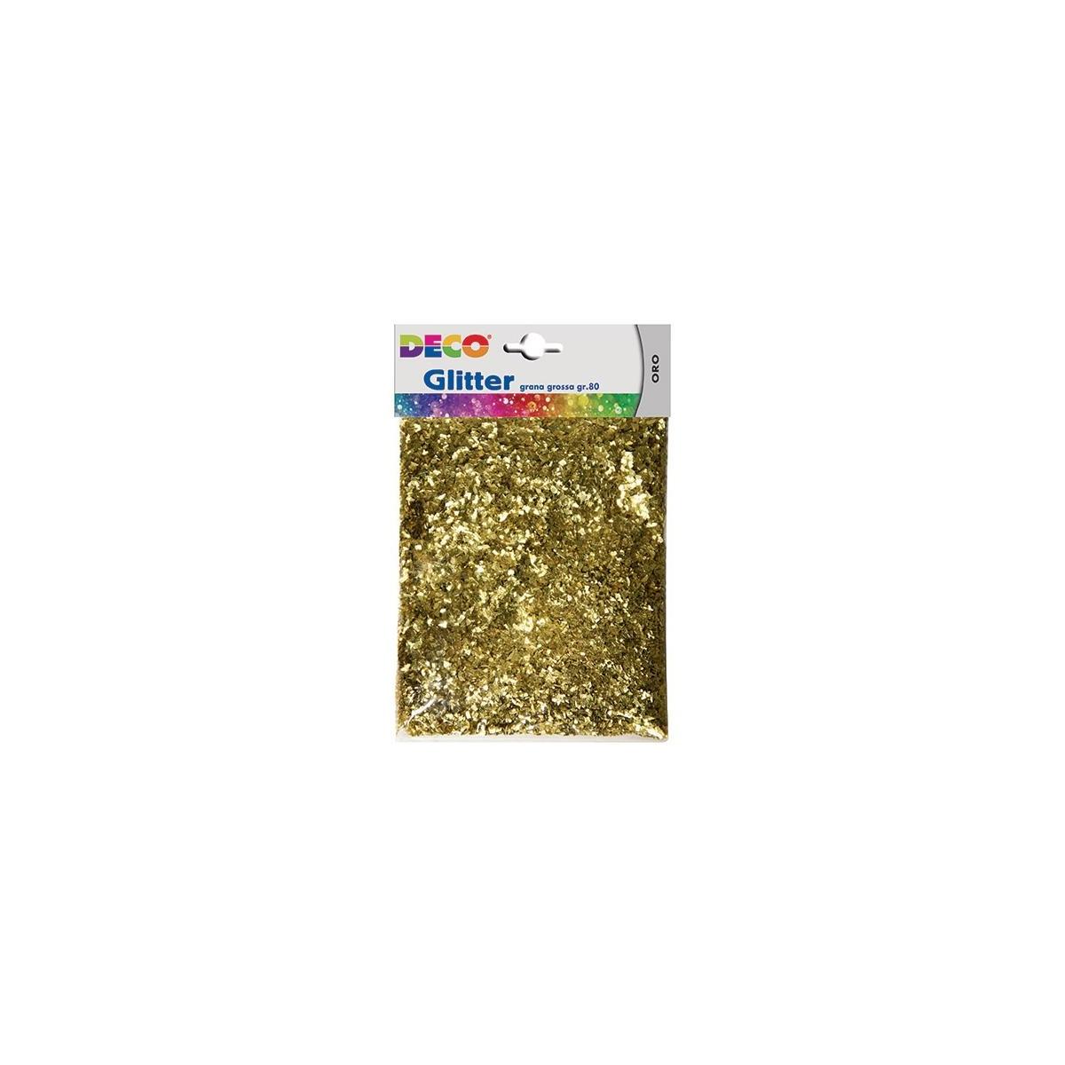 Glitter oro grana grossa 80gr. CWR - 1 conf.