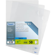 Buste a L non forate A4 Favorit Pratic trasparenti - finitura liscia - 21x29,7 cm (conf. 50)