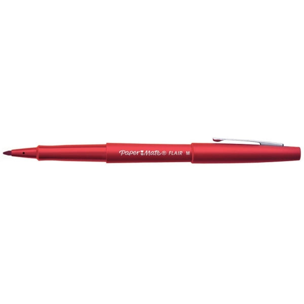 Penna punta in fibra Paper Mate Flair Nylon rossa - 0,8 mm. 1 pezzo