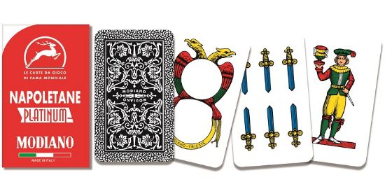 Carte da gioco Napoletane Rosso Platinum - 1 conf.