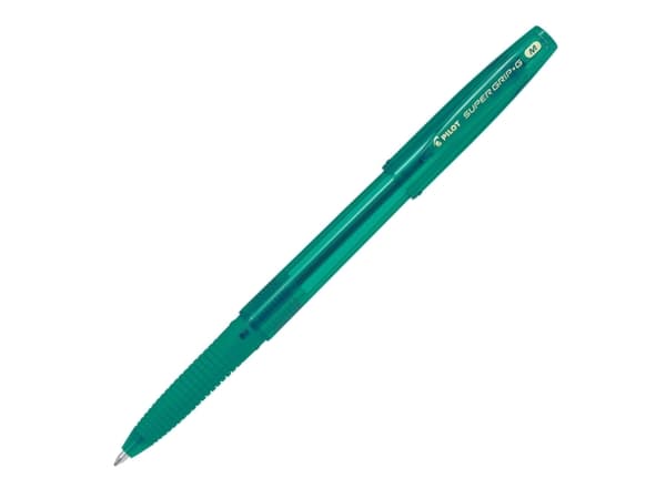 Penna a sfera con cappuccio Pilot Super Grip G verde - tratto 0,22 mm - fusto verde 1 PEZZO
