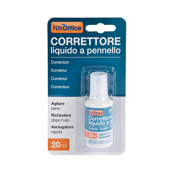 Correttore liquido NikOffice. 20 ml. 1 Pezzo
