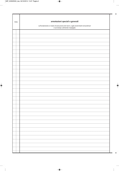 REGISTRO GIORNALE DEI LAVORI  MODUL-TIME