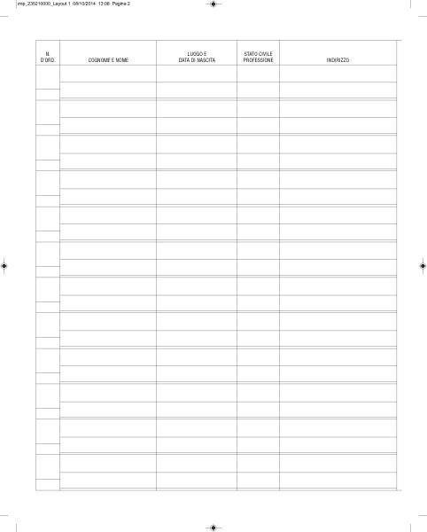 REGISTRO LIBRO SOCI PER ASSOCIAZIONI-COOPERATIVE  MODUL-TIME