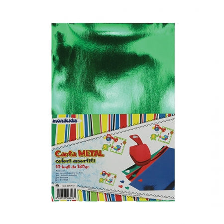 CARTA METAL A4 210GR. ASS X10FG. 23NIK134