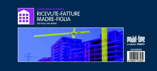 BLOCCO RICEVUTE-FATTURE MADRE-FIGLIA I MODUL-TIME