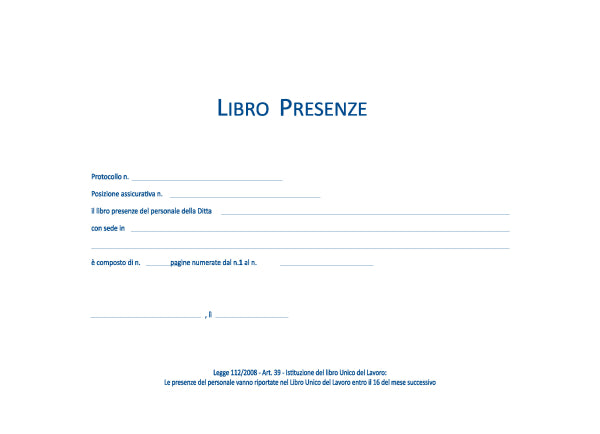 REGISTRO PRESENZE MENSILI  MODUL-TIME