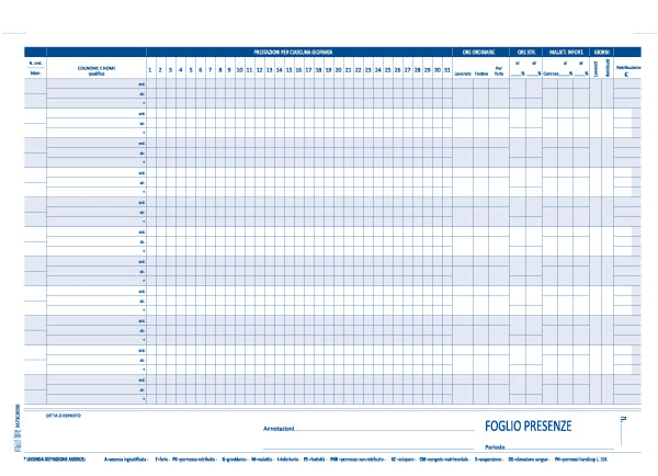 REGISTRO PRESENZE MENSILI  MODUL-TIME