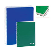 QUADERNO A4 SPIRALATO IN PP 144 FOGLI CON FORI NIKOFFICE 5 MM - 1 PEZZO