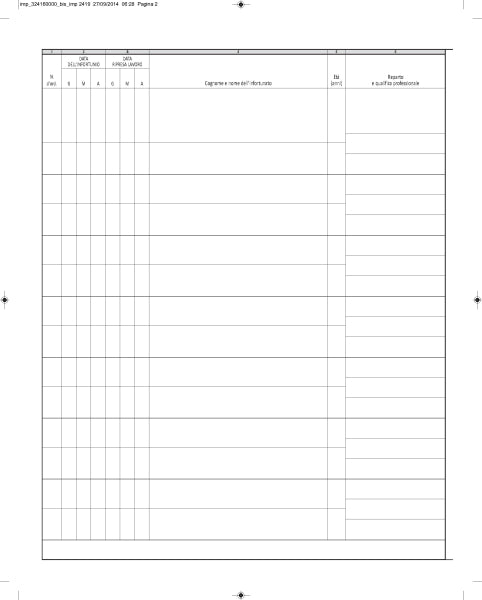 REGISTRO INFORTUNII  MODUL-TIME