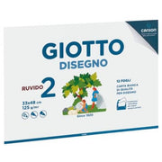 Album da disegno 33x48 cm ruvido Giotto 2 - 12 ff 125 g - conf. 10 pz -
