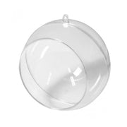 Sfera apribile in polistirene trasparente con foro ø 120mm - 1 PEZZO