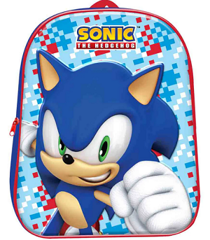 Zaino Asilo 3D Sonic Premium
