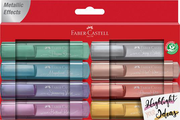 Evidenziatore Faber Castell Bustina con 8 evidenziatori Textliner 1546 Metallic