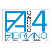 Blocco disegno 33x48 liscio Fabriano F4 (220 gr) - 20 fogli