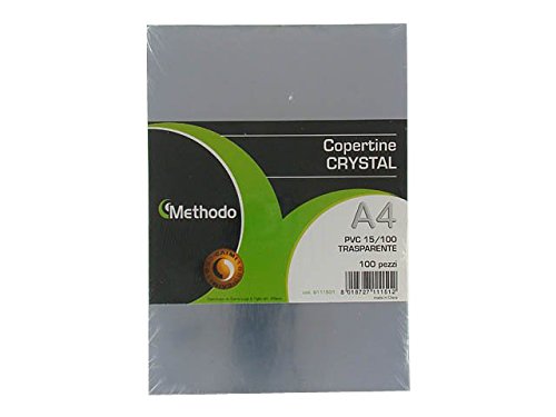 Copertine in PVC per rilegatura A3 - 15/100  micron Methodo - 100pz