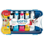 Tempera in tubetto Giotto colori assortiti - età 3+ - 21 ml (conf. 5)