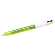Penna a sfera 4 colori Bic Fluo multicolore - tratto 1 mm