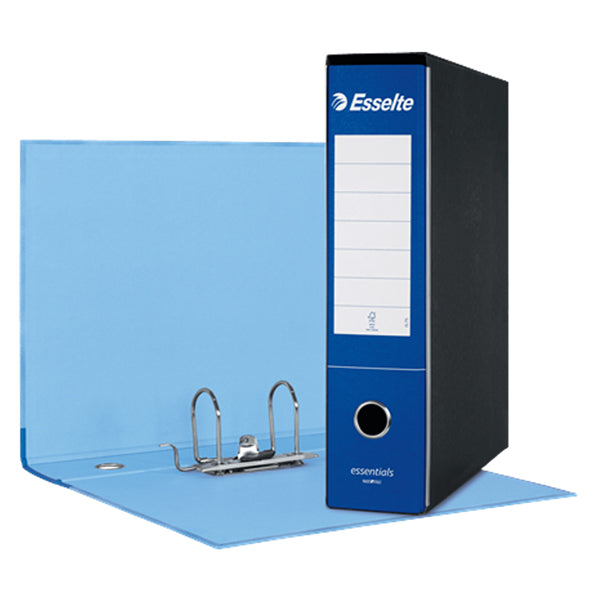 Raccoglitore a leva con custodia Esselte Essential G75 dorso 8 cm protocollo blu 28,5x35,5 cm - 1 PEZZO