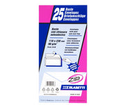 Busta bianca 11x23 cm Blasetti Strip Zip 90 g/m2 in conf. 25 pz
