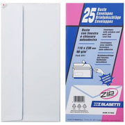 Buste da lettere 11x23 cm Blasetti bianco STRIP 90 g/m2 - conf. 25 pz -