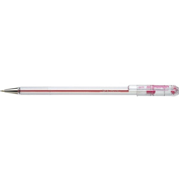 Penna a sfera con cappuccio Pentel Superb rossa - tratto 0,7 mm - 1 pezzo