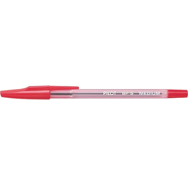 Penna a sfera con cappuccio Pilot BP-S rossa - tratto 0,31 mm - fusto rosso