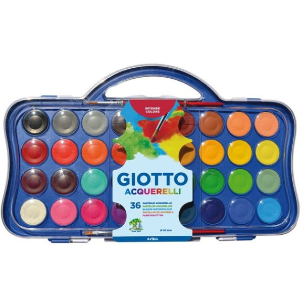 Colori acquerello in 36 colori pastiglie da ø30mm giotto - 1 PEZZO