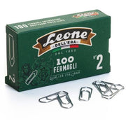 Fermagli graffette Leone Dell'Era grigi - misura 26 mm - 100 pezzi. 1 conf