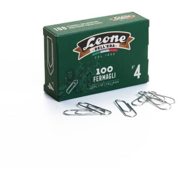 Fermagli graffette Leone Dell'Era grigi - misura 32 mm - 100 pezzi. 1 conf