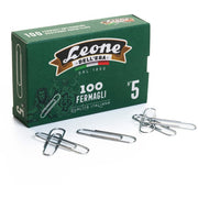 Fermagli graffette Leone Dell'Era grigi - misura 49 mm - 100 pezzi. 1 conf