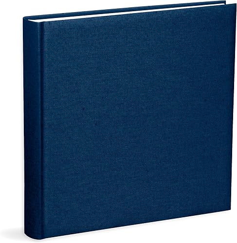 Album Foto Tessuto  SCATTO Con Velina formato 30x30, 100 Pagine - BLU- 1 PEZZO