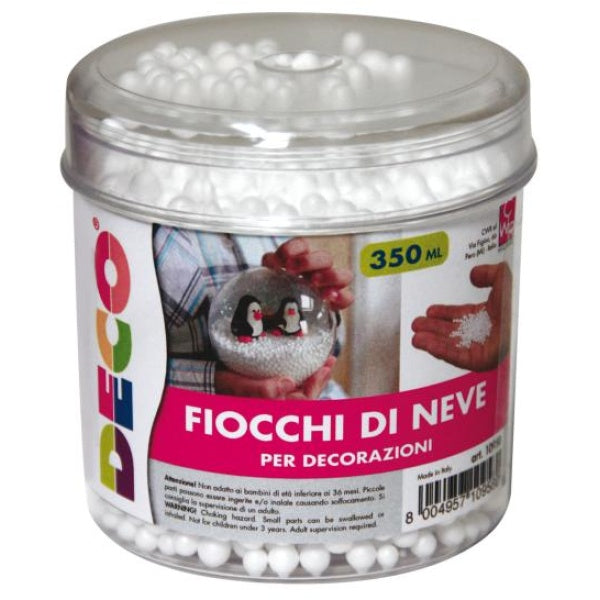 Palline di neve in polistirolo - CWR - barattolo 350 ml