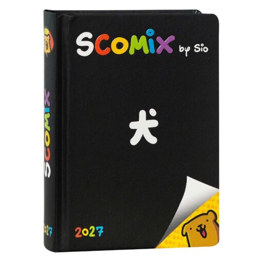 Diario Agenda Medium 16 Mesi 2026/2027 Scomix by Sio – Nero