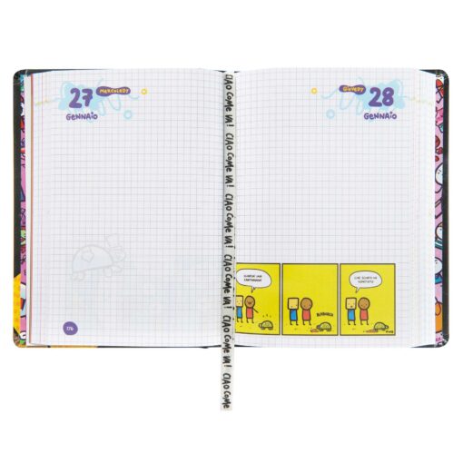 Diario Agenda Medium 16 Mesi 2026/2027 Scomix by Sio – Nero