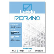 Blocco carta lucida Fabriano 10 fogli - 82 g formato A4 - 1 pezzo