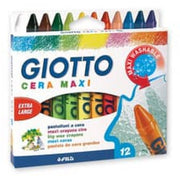 Pastelli a cera Giotto Maxi da 12 pezzi