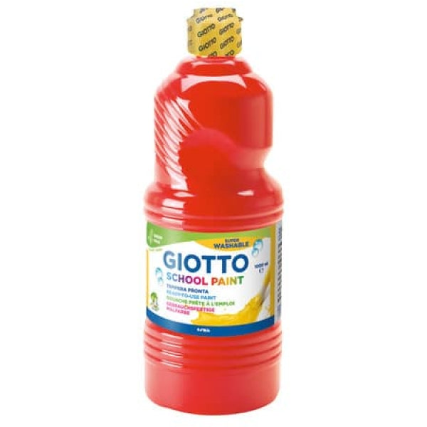 TEMPERA PRONTA LAVABILE GIOTTO  1000 ML  ROSSO