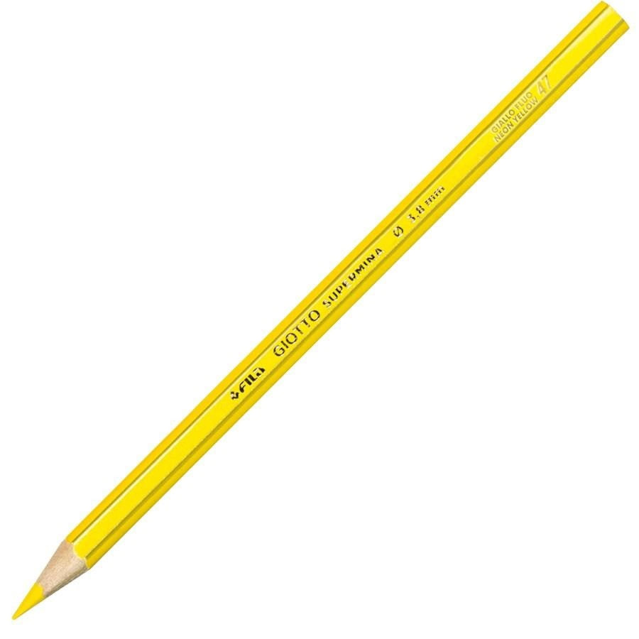 PASTELLO SUPERMINA MINA 3,8 MM GIALLO FLUO 51 GIOTTO - 1 PEZZO